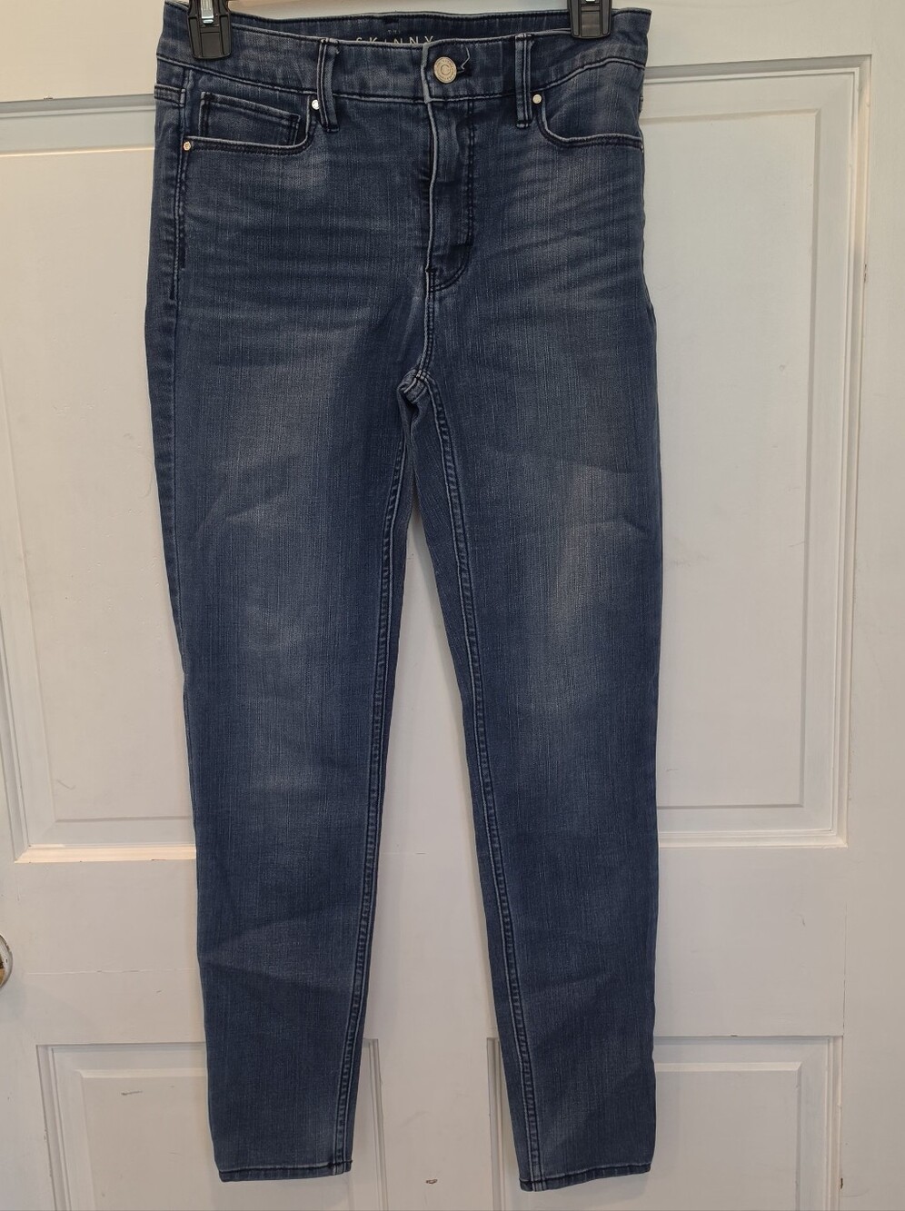 White House Black Market Women's Dark Blue Skinny Jeans